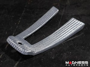 Alfa Romeo Giulia Steering Wheel Trim - Carbon Fiber - Lower Trim Set - White Candy - QV Model Alfa Romeo Giulia Steering Wheel Trim - Carbon Fiber - Lower Trim Set - White Candy - QV Model